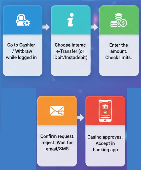 Interac Withdrawal Steps