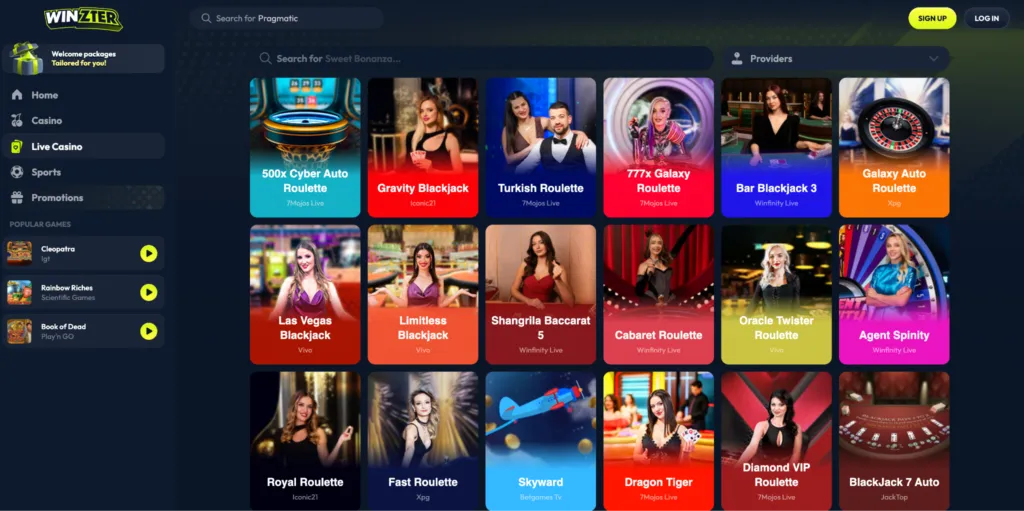 Live Casino winzter